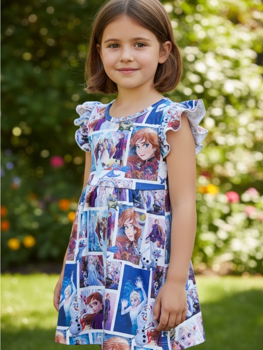 Frozen boutique twirl dress